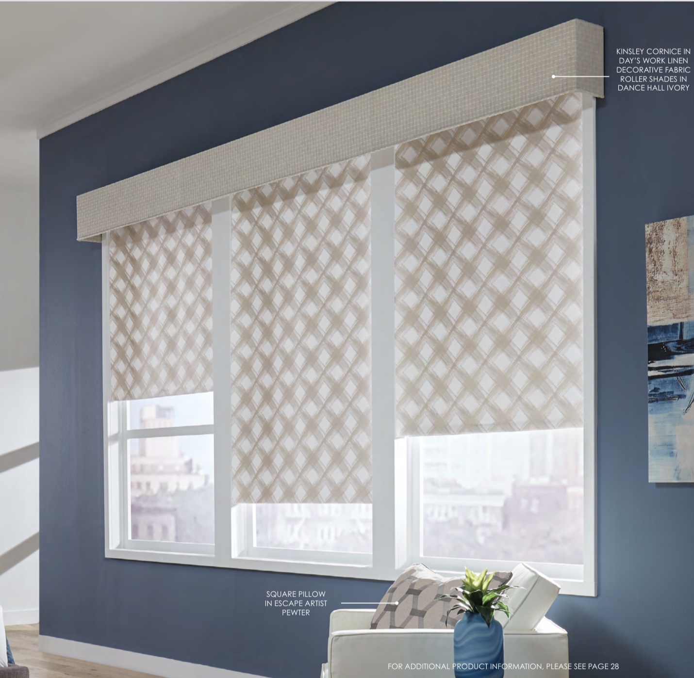 Our Brand OX Devon Light Filtering Roller Shade