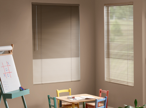 Levolor metal blinds offer excellent privacy and are made with recycled aluminium.