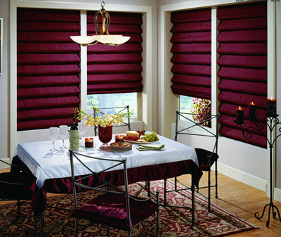 Levolor Roman Shades Designer Textures Flat Style Light Filtering.  A Great Choice in Window Treatments.