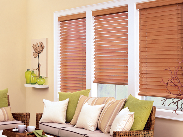 Custom Wood Window Blinds |  | 24 x 36 | True White | Motorization options