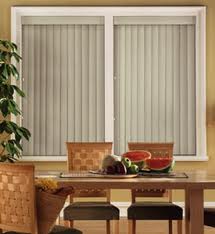 GSP Direct 3 1/2" Vinyl Ribbed Vertical Blind Window Size 56"X64" White 