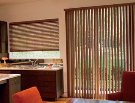 Levolor Vertical Blind Style Vinyl Leather is in the Natural Textures (4588 Blinds) photo