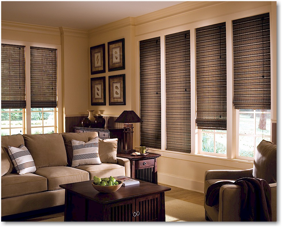 Levolor Natural Shades Spa Cove Collection with a soft flat bamboo feel.