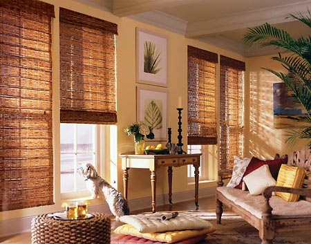 Levolor Natural Shades Seagrass Collection with a soft flat bamboo feel.