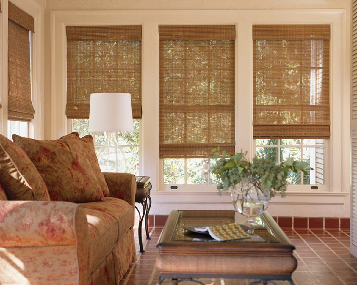 Levolor Natural Shades Bay Weave Collection with a soft flat bamboo feel.
