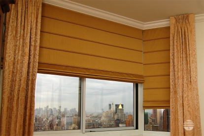 Orion Levolor Roman Shades Flat Style