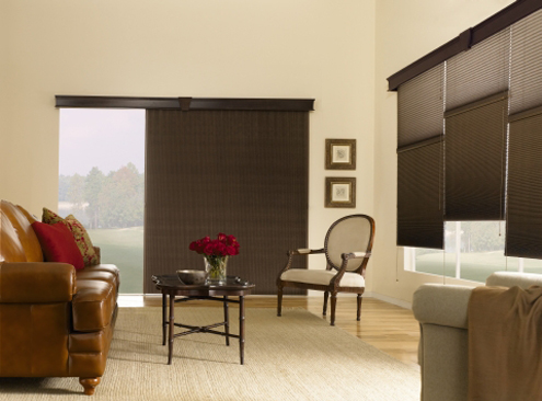 Vertical blinds Manhatten are all washable vinyl texture.