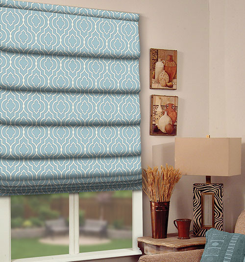 Roman Shade - Blinds Greek Key Collection