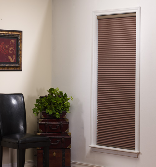 Levolor Accordia Cellular Heathered  9/16 Single Cell  Room Darkening