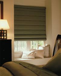 Heathered Levolor Roman Shades soft fold