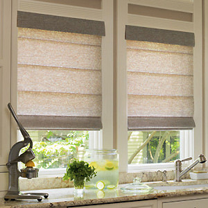 Kingston roman shade by Levolor flat