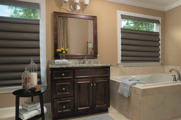 Divine is a soft folded roman shade by Levolor