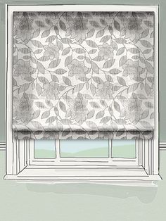 Flat folded Roman shade Valour 