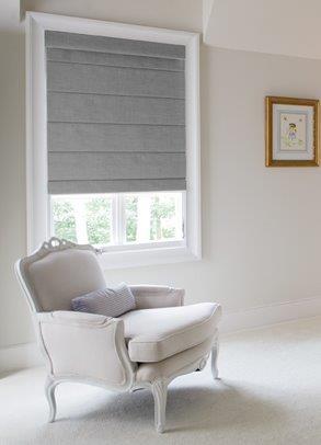Levolor Flat folded Roman shade Windsor by www.blindsexpress.com