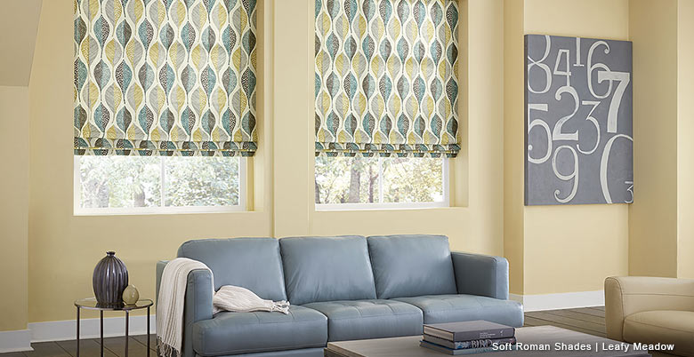 Roman Shade Maryland collection is a flaoral pattern (Blinds Express 5341 Blinds) photo