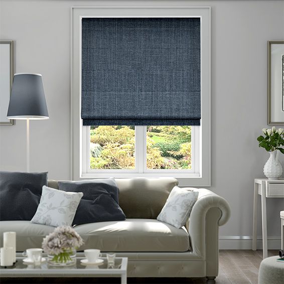 Bali Casual Classics Roman Shade with Style Hoehne II with a white li (5497 Blinds) photo
