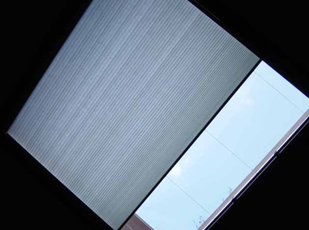 Comfortex mades our Balcony skylight shade