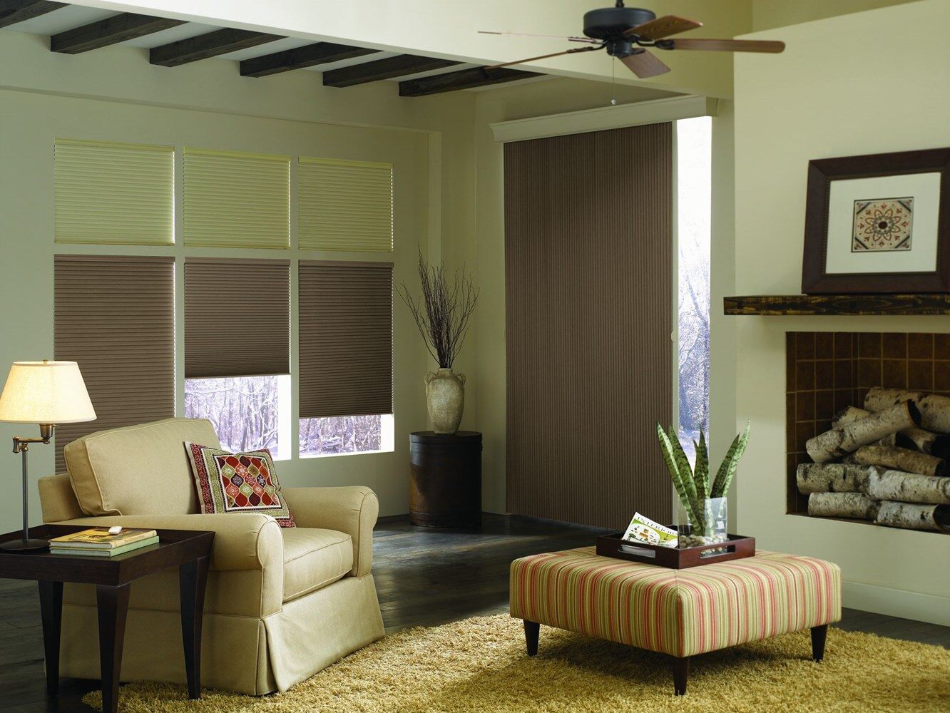 Bali 1/2 double cell Vertical Cell shade called Hideaway