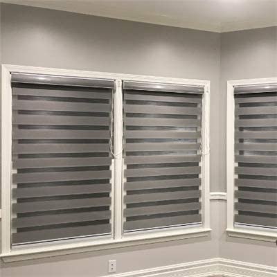 Basic 3 Zebra window roller Blind shade custom Vertical  Curtain horizontal H 64 