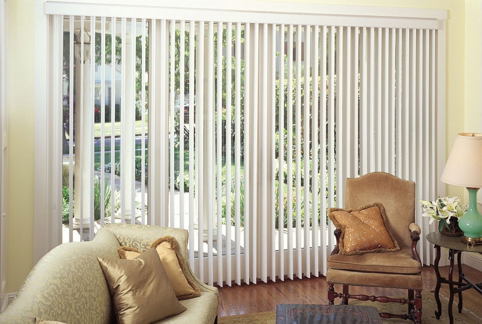 Our Brand MAR 3 1/2 inch Textured Fauxwood-Look Vinyl Vertical Blind (Blinds Express 5763 Blinds) photo