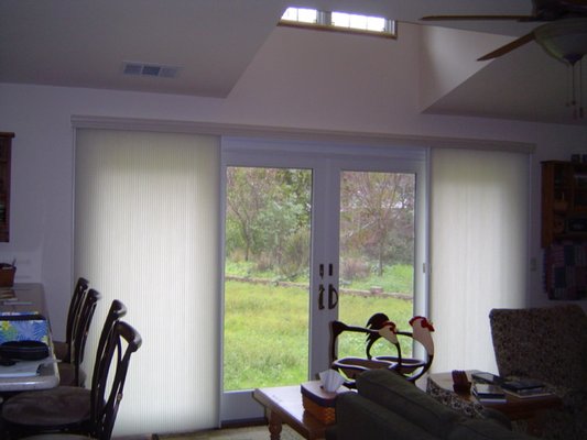  Vinyl vertical blinds Mammoth are all washable vinyl texture.