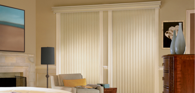 Washable vinyl texture textured vertical blind called Mammoth
