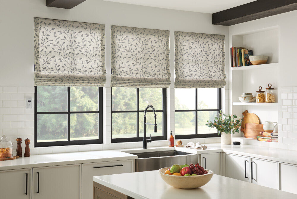 Bali Classic Leafmark Flat or Looped Roman Shade (5922 Blinds) photo