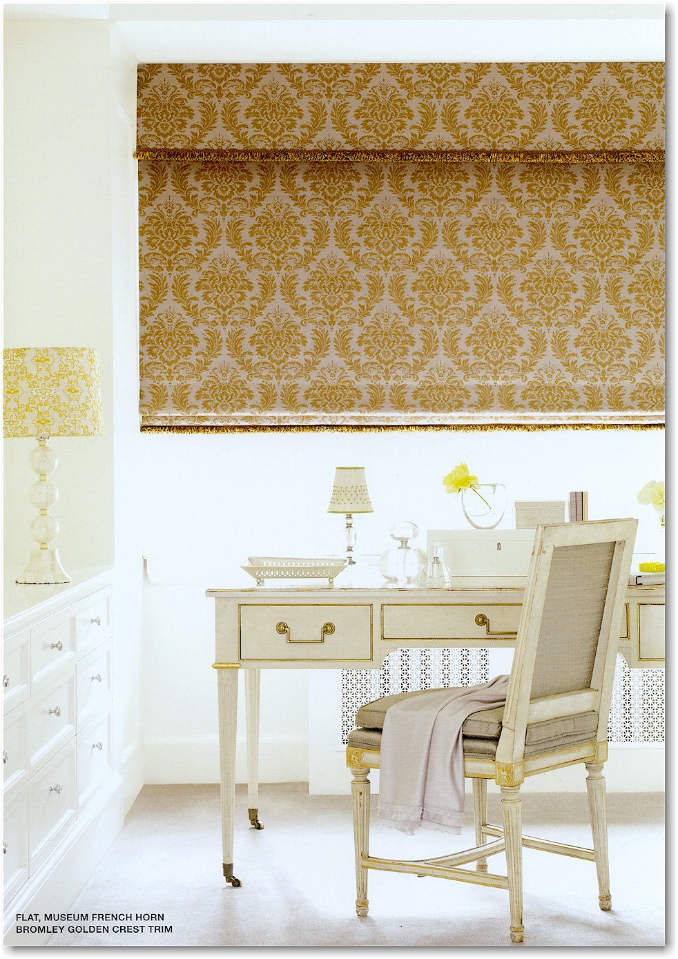 Bali  Blinds Fabric Roman Shade style Leafmark has a soft leaf look to Bali Roman shades.