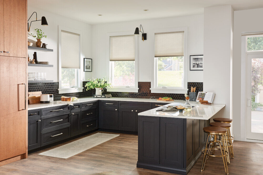 Bali Dundee is a subtle linen style print pleated shade Bali Dundee is a subtle linen style print pleated shade