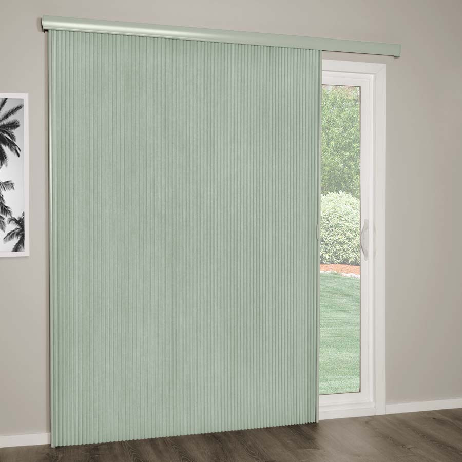 Bali Hideaway 1 1/4 inch Single Cellular Blackout VertiCell (5957 Blinds) photo