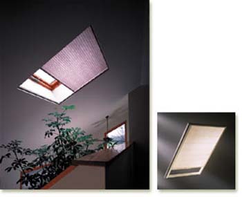 motorized light filtering cellular skylight