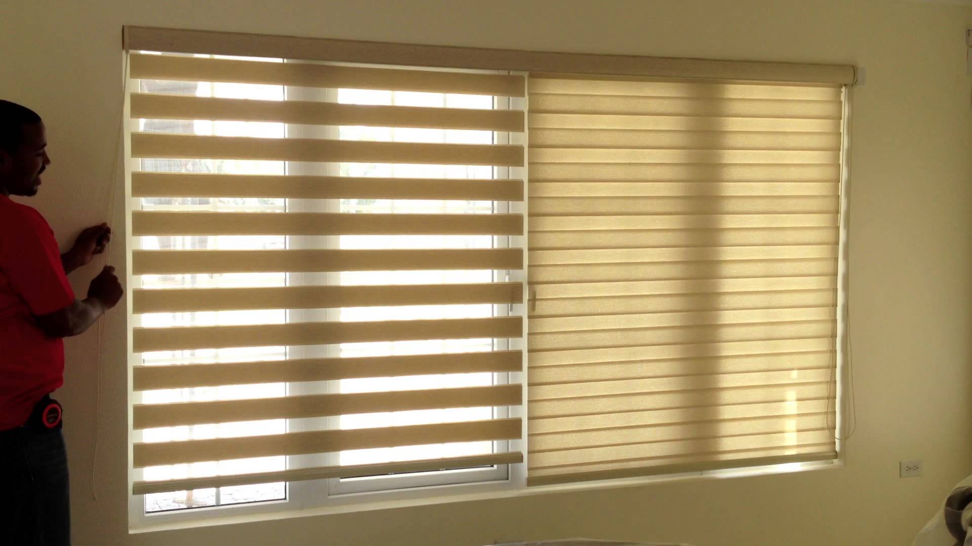 Our Brand LPL Premium Banded Sheer on Sheer Roller Shades (Blinds Express 6141 Blinds) photo