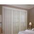 Perforated Vinyl vertical blinds with all washable vinyl texture.
