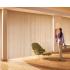 Flat Vinyl vertical blinds with all washable vinyl texture.