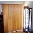 Curved Smooth Vinyl vertical blinds with all washable vinyl texture.