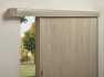 Ovation vertical slider in 3/4 light light filtering fabric