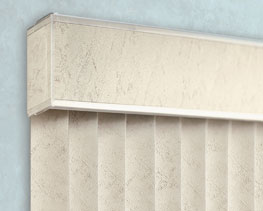 Design line valance for Levolor vertical blinds